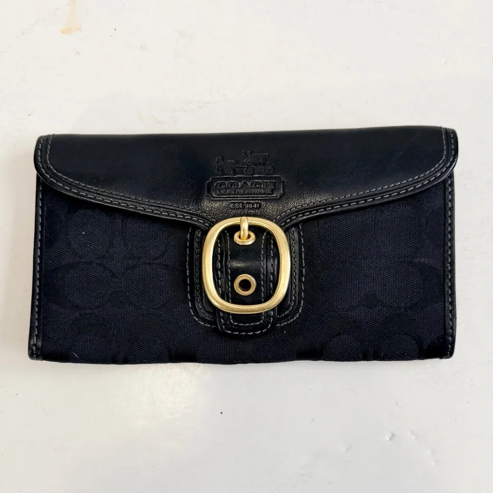 🐝 Coach Signature Bleecker Bag Black
F0794-11434 and Wallet Braided Leather - Picture 4 of 16